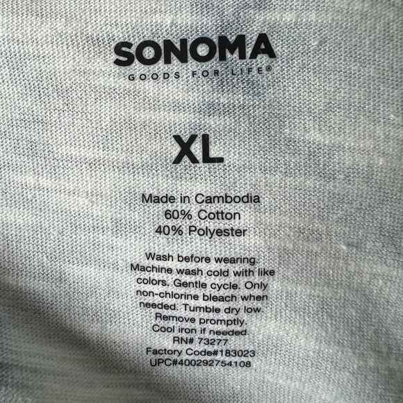 🟤NEW SONOMA Swing Dress with Pockets in Blue Burst Print XL - Picture 5 of 5